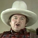 Benny as Hoss Cartwright from 'Bonanza' in 'Benny's International Bloopers'