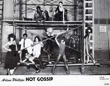 Hot Gossip promo photo taken at MGM studios where we were filming 'Can't stop the Music'. L to R Perri Lister, Richard King, Jane Colthorpe, Unknown, Floyd, Debbie Ash, Kim Leeson, Unknown, Roy Gayle, Alison Hierlihy.